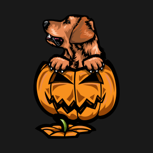 Halloween Golden Retriever Pumpkin T-Shirt