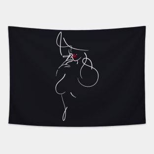 Noir lady Tapestry