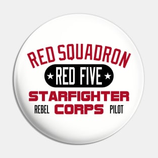 Red Squadron Pin