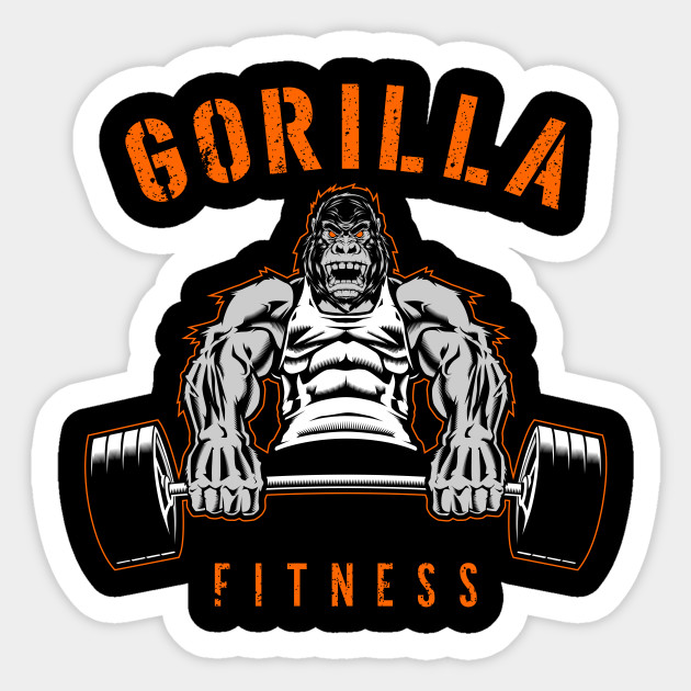 Gorilla Fitness Gorilla Sticker Teepublic