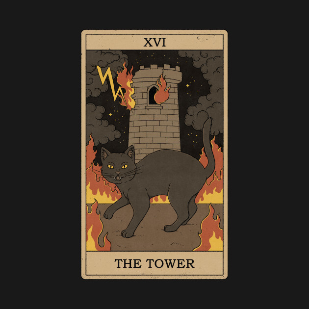 The Tower - Tarot - T-Shirt