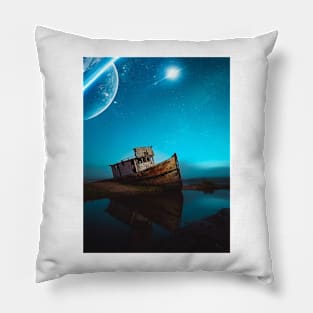 Wrecked Boat Pillow