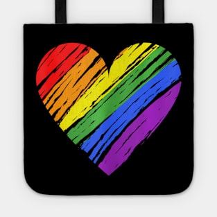 Rainbow Pride Lgbt Pride Lgbt Heart Tote