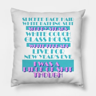 It's a Dangerous Night (Miami Vice Typography) Pillow