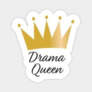 Drama Queen Gold crown Magnet