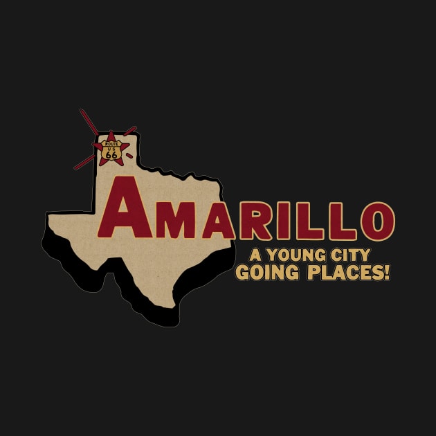 Vintage Amarillo Texas by Kujo Vintage