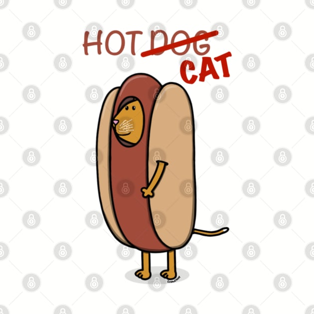 Hot Dog Cat by Coconut Moe Illustrations