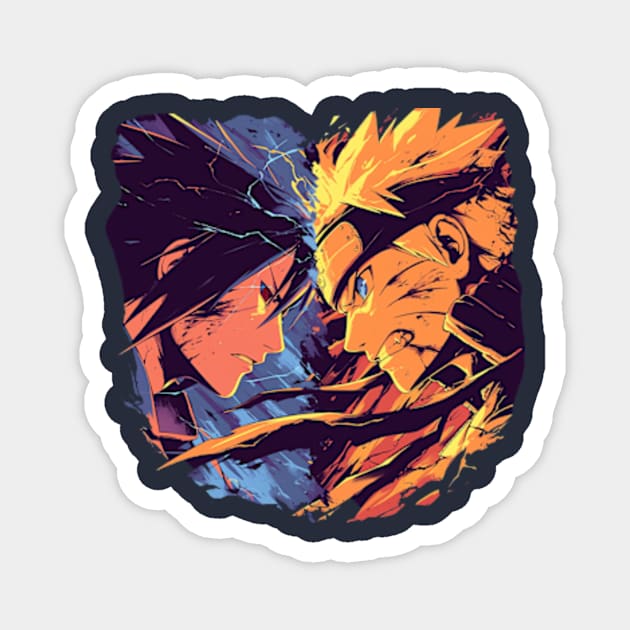 sasuke and naruto Magnet by StevenBag