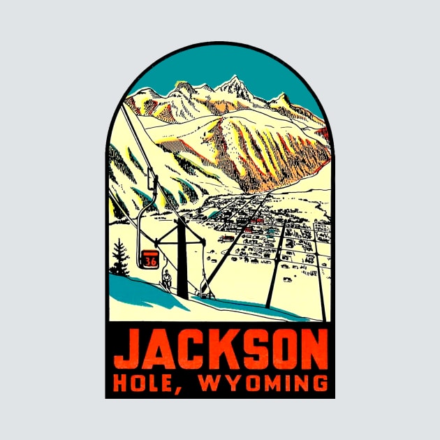 Jackson Hole Wyoming Vintage by Hilda74