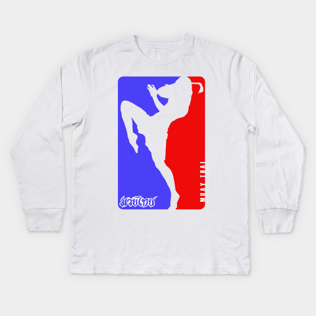 Muay Thai Fighter Logo Thailand Martial Art Muay Thai Kids Long Sleeve T Shirt Teepublic