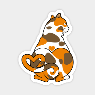 Calico Cat Love Magnet