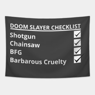 Doom Slayer Checklist | Barbarous Cruelty | DOOM 2020 Tapestry