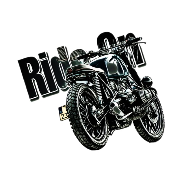 Ride on motorcycle t-shirt by ZerkanYolo