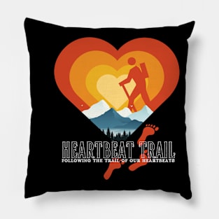 Heartbeat Trail Pillow