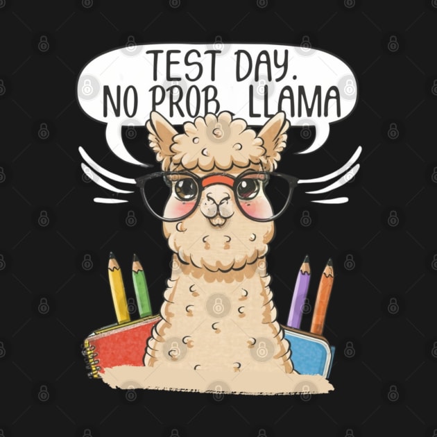 Funny whimsical no prob llama alpaca lovers by mer-inspir