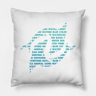 Creative Dolphin Phrases Pillow