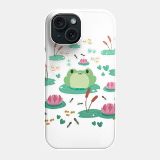 A Frog in a Pond Phone Case