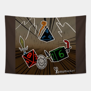 Dice Warriors Tapestry