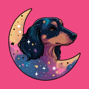 Luna the dog - goes to the moon T-Shirt