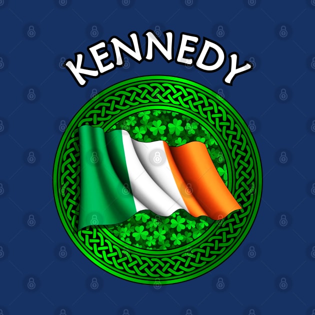 Irish Flag Clover Celtic Knot - Kennedy by Taylor'd Designs