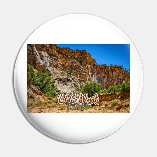 Lick Wash Trail Hike Pin by Gestalt Imagery