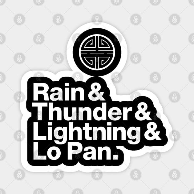 Lo Pan & the 3 Storms: Experimental Jetset Magnet by HustlerofCultures
