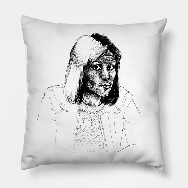 I love rock and roll Pillow by geep44