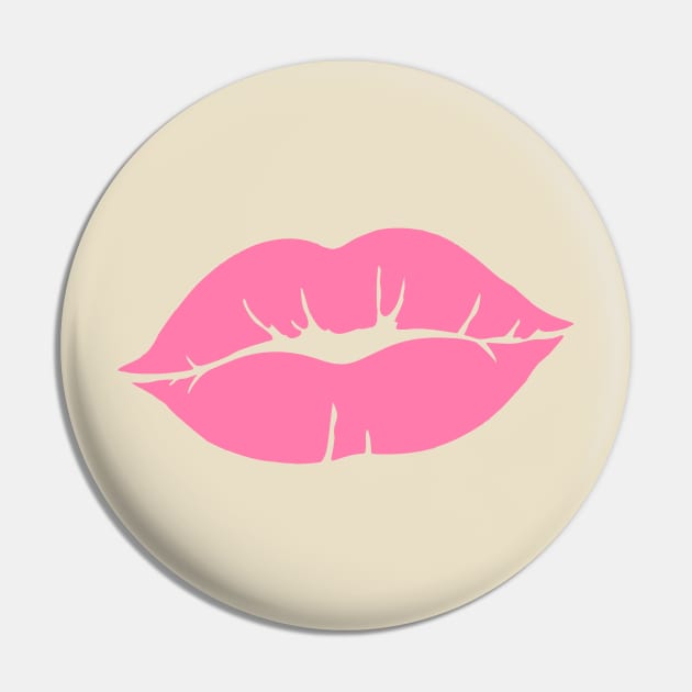 Kissy Face Pin by Comedic Apparel