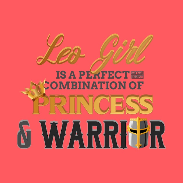 LEO Girl Princess Warrior Horoscope Birthday by porcodiseno