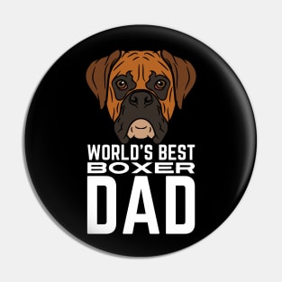 World's Best Boxer Dad Pin