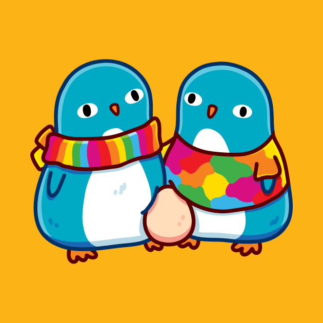 Two Awesome Penguin Dads by LydiaLyd