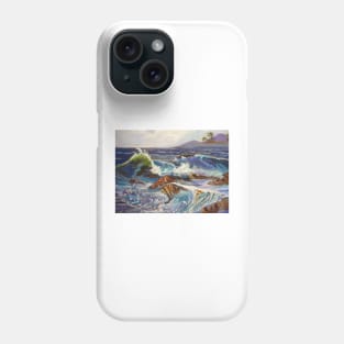 Waves of the Rocks Phone Case