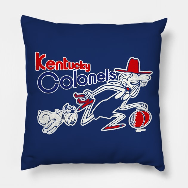 Defunct Kentucky Colonels Basketball Team Pillow by Defunctland