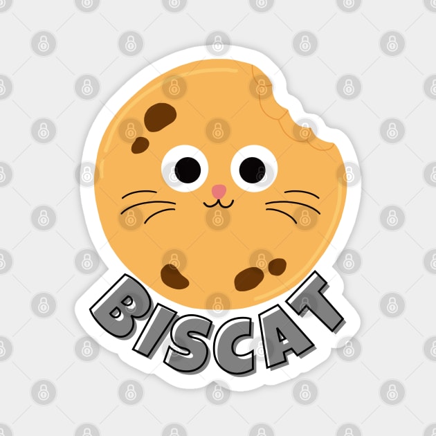 BisCat Biscuit Pun Magnet by ricricswert