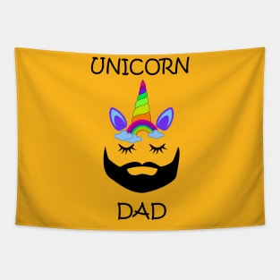 rainbow unicorn dad Tapestry