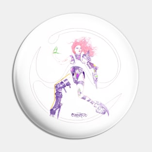 Chromaticas White Lineart Version Pin