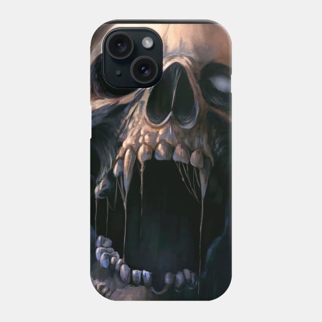 Skull of Agony Phone Case by Nightfrost