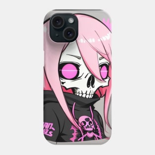 Charming Pink Princess: Delight in the Cutest Anime Girl Art in Pastel Shades Phone Case