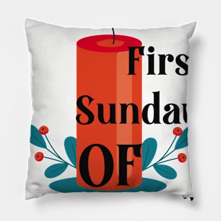 First Sunday of Advent beginningof the Christian gift Pillow