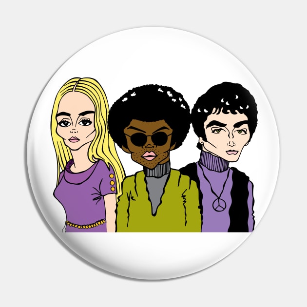 The Mod Squad Pin by cartoonistguy