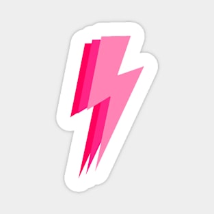 3 pink lightning bolt Magnet