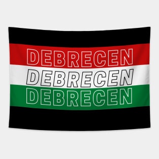 Debrecen City in Hungary Flag Background Tapestry