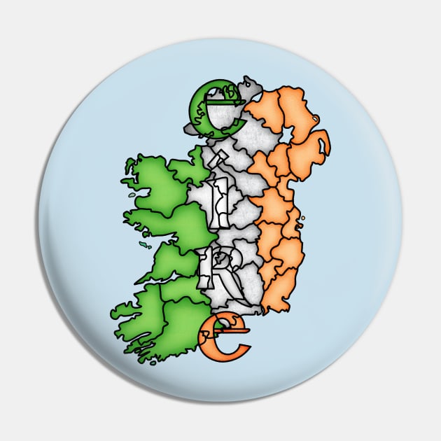 Ireland County Flag Pin by jephwho