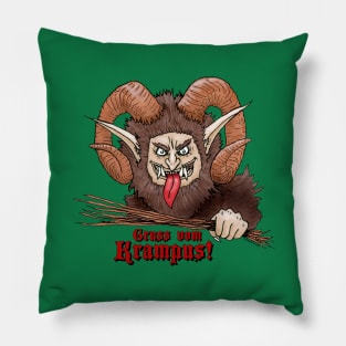 Gruss vom Krampus Pillow