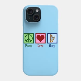 Pretty Peace Love Harp Phone Case