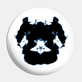 Rorschach inkblot Turkey bird Pin