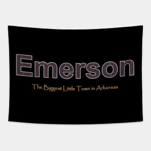 Emerson Grunge Text Tapestry