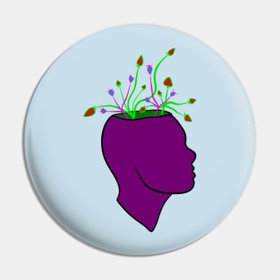 Strawberry Brain Plant Pin