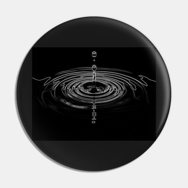 Black Water Drop Pin by CANJ72