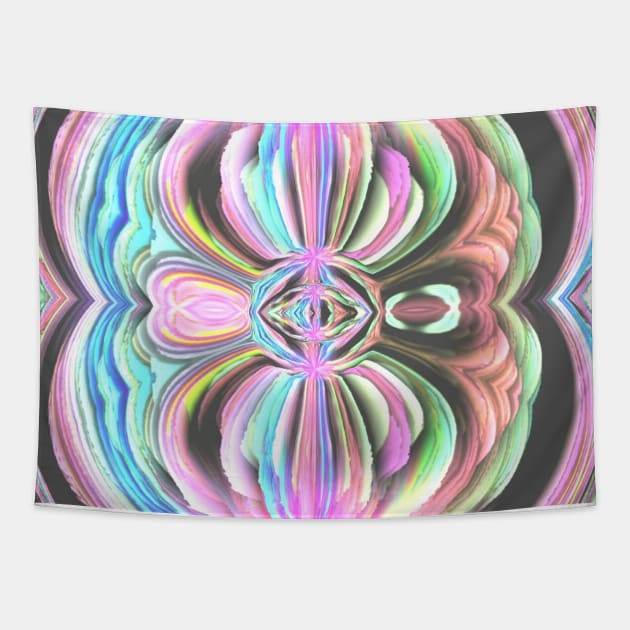 3D Cute Rainbow Girly Wallpaper Tapestry by Moon Art